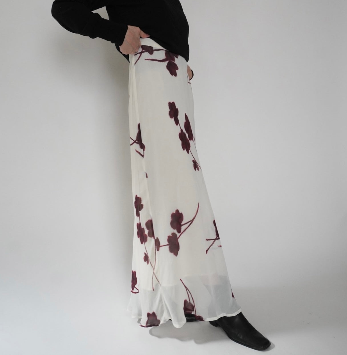 90s EURO Printed Skirt