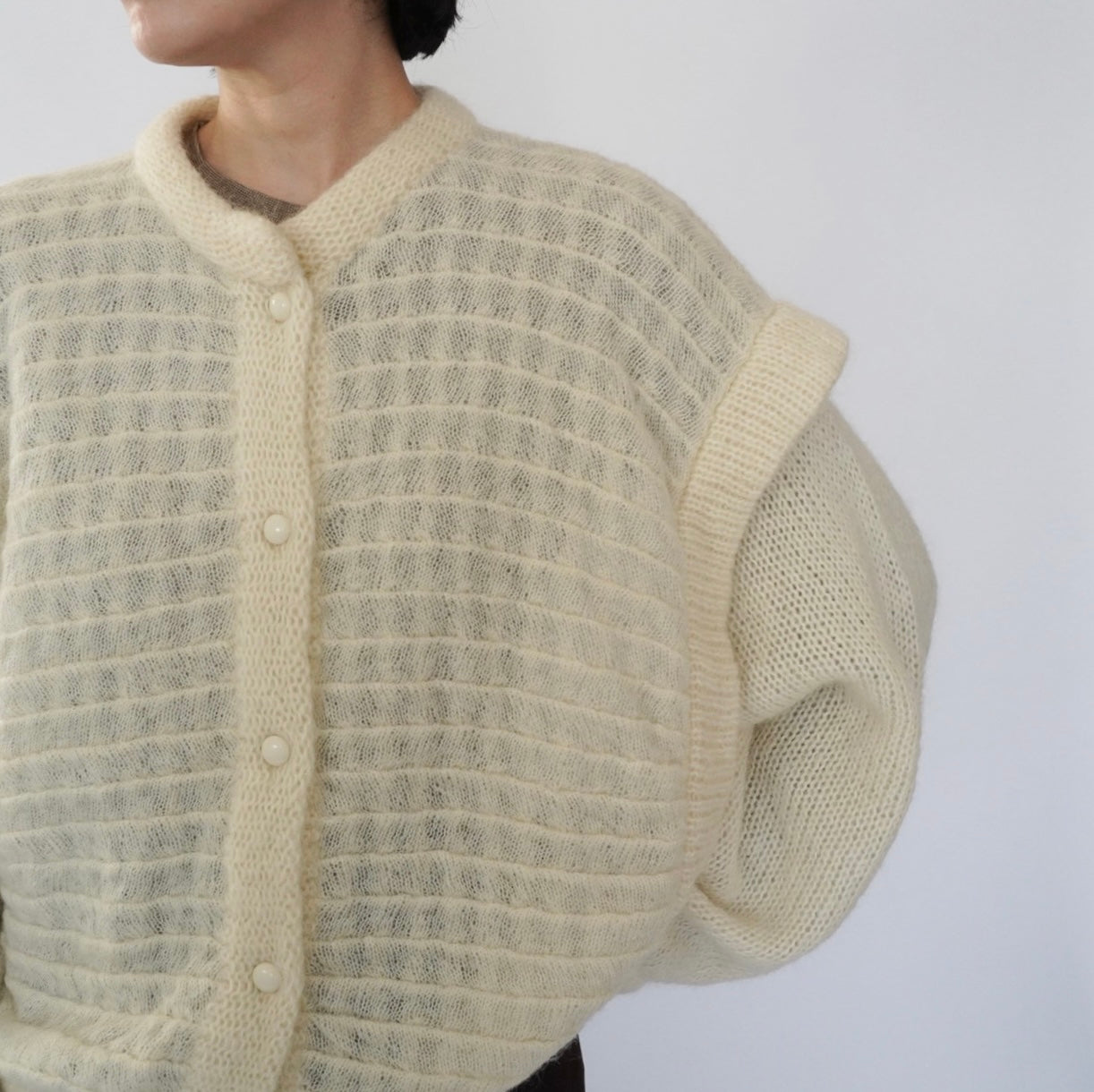 80s EURO Design Mohair Cardigan