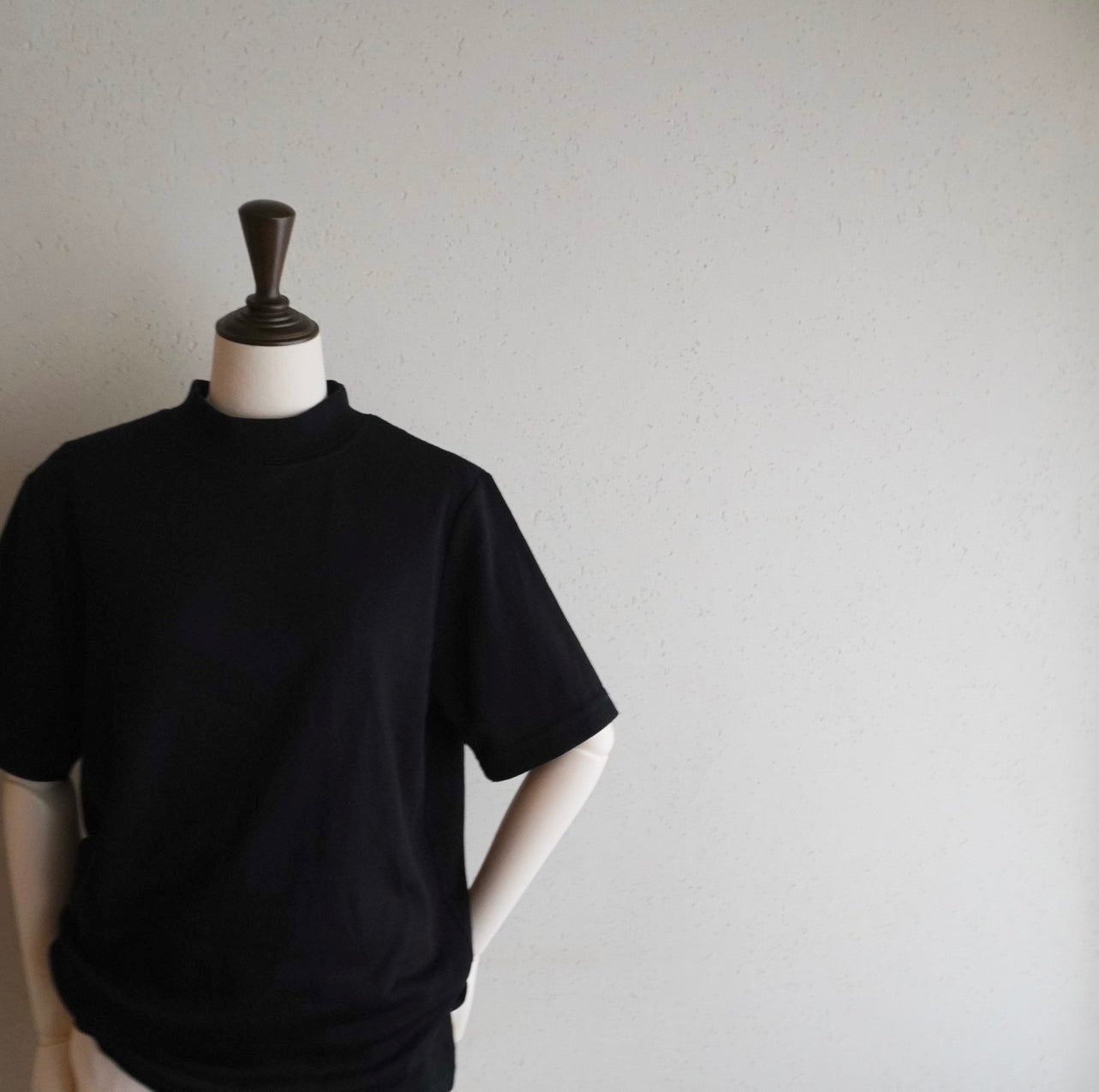 90s Mock Neck T-shirt Made in USA Dead Stock