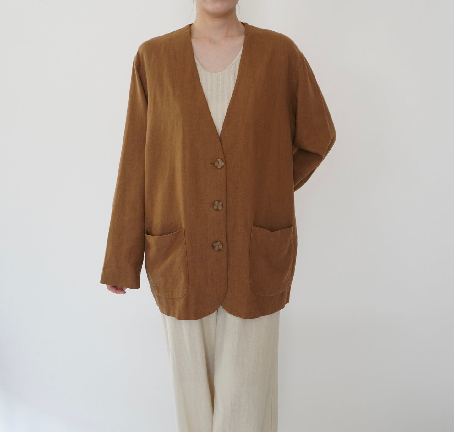 90s Design Linen Jacket