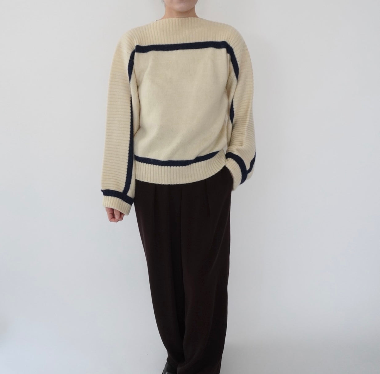 80s＂Rodier Paris" Design Knit