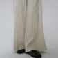 Ivory Linen Wide Pants