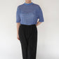 80s Blue Design Top