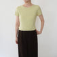 90s Silk Ribbed Top