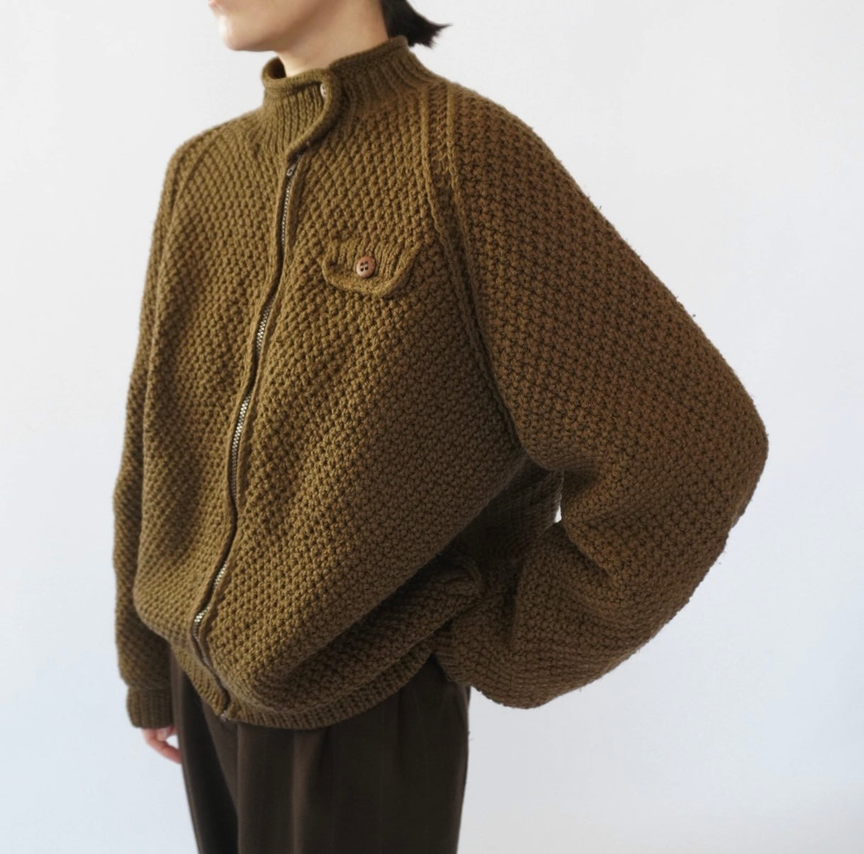 80s EURO Knit Jacket,Cardigan