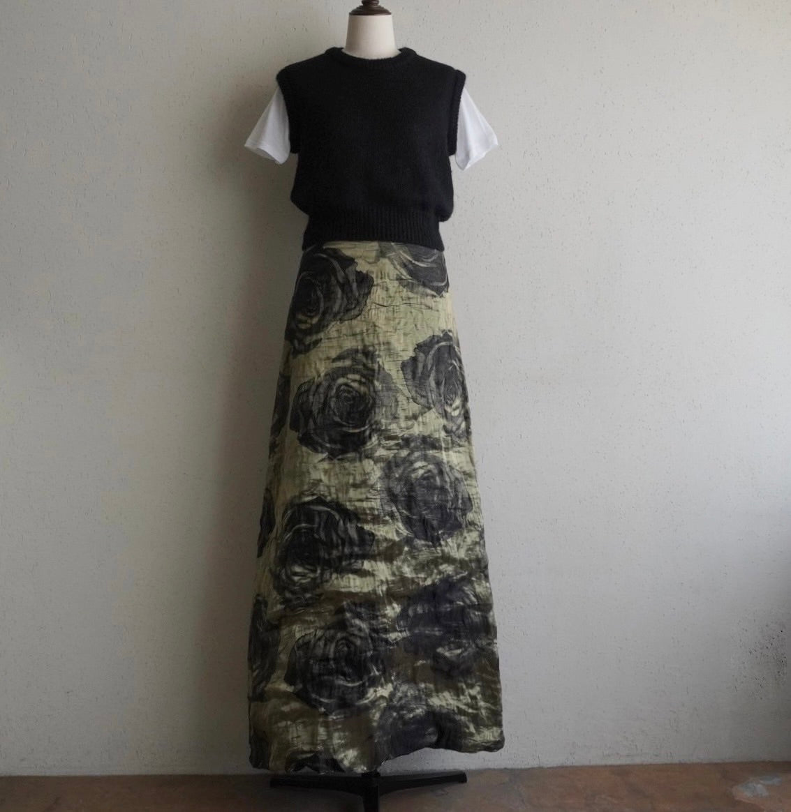 90s Silk Maxi Skirt Made in Italy