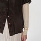 90s Suede Leather Shirt