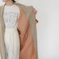 80s Linen Design Coat Made in USA