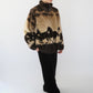 90s Horse Pattern Fleece Jacket Made in USA