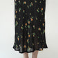 90s Floral Print Sheer Dress Made in Italy