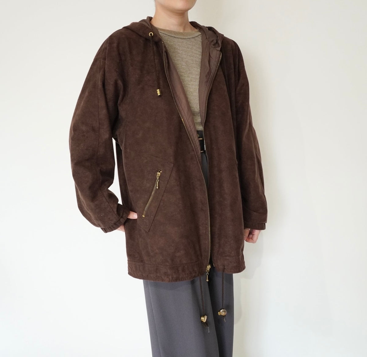 90s Design Brown Jacket