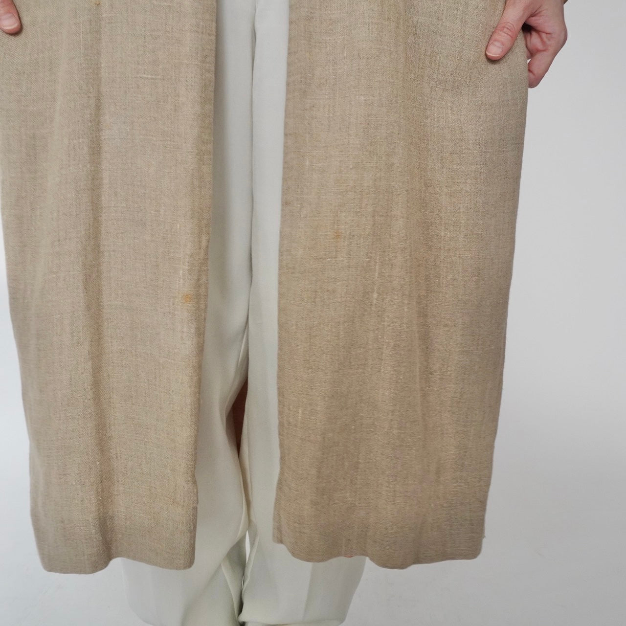 80s Linen Design Coat Made in USA