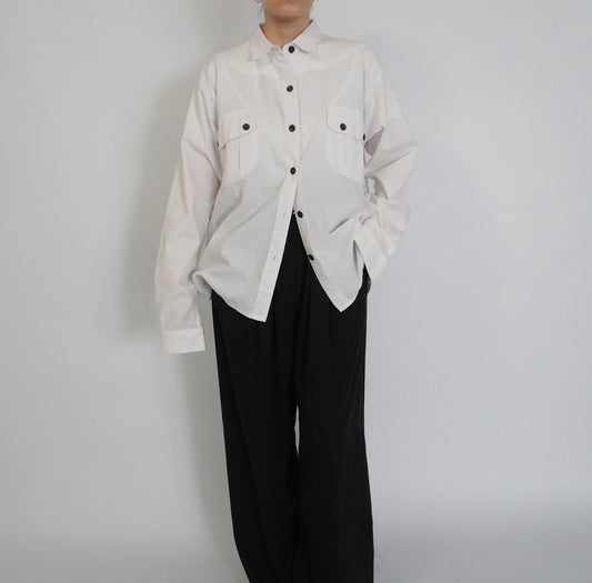 90s White Design Shirt