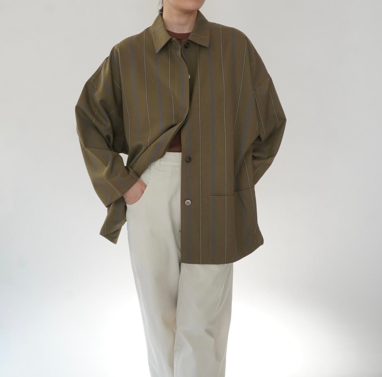 80s Striped Light Jacket Made in Italy