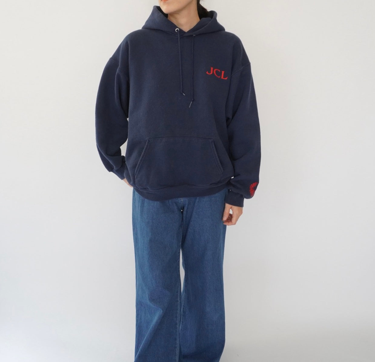 00s Print Hooded Sweater