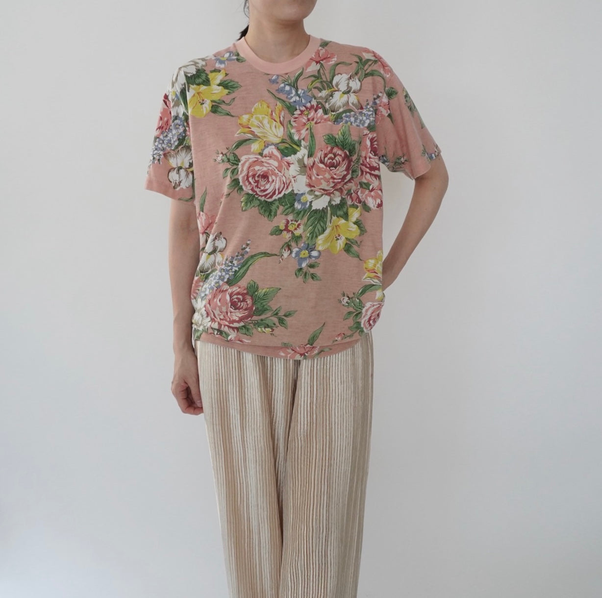 90s floral Printed T-shirt