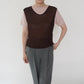 90s Brown Sleeveless Top Made in Italy