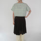 60s Plaid Boxy Blouse