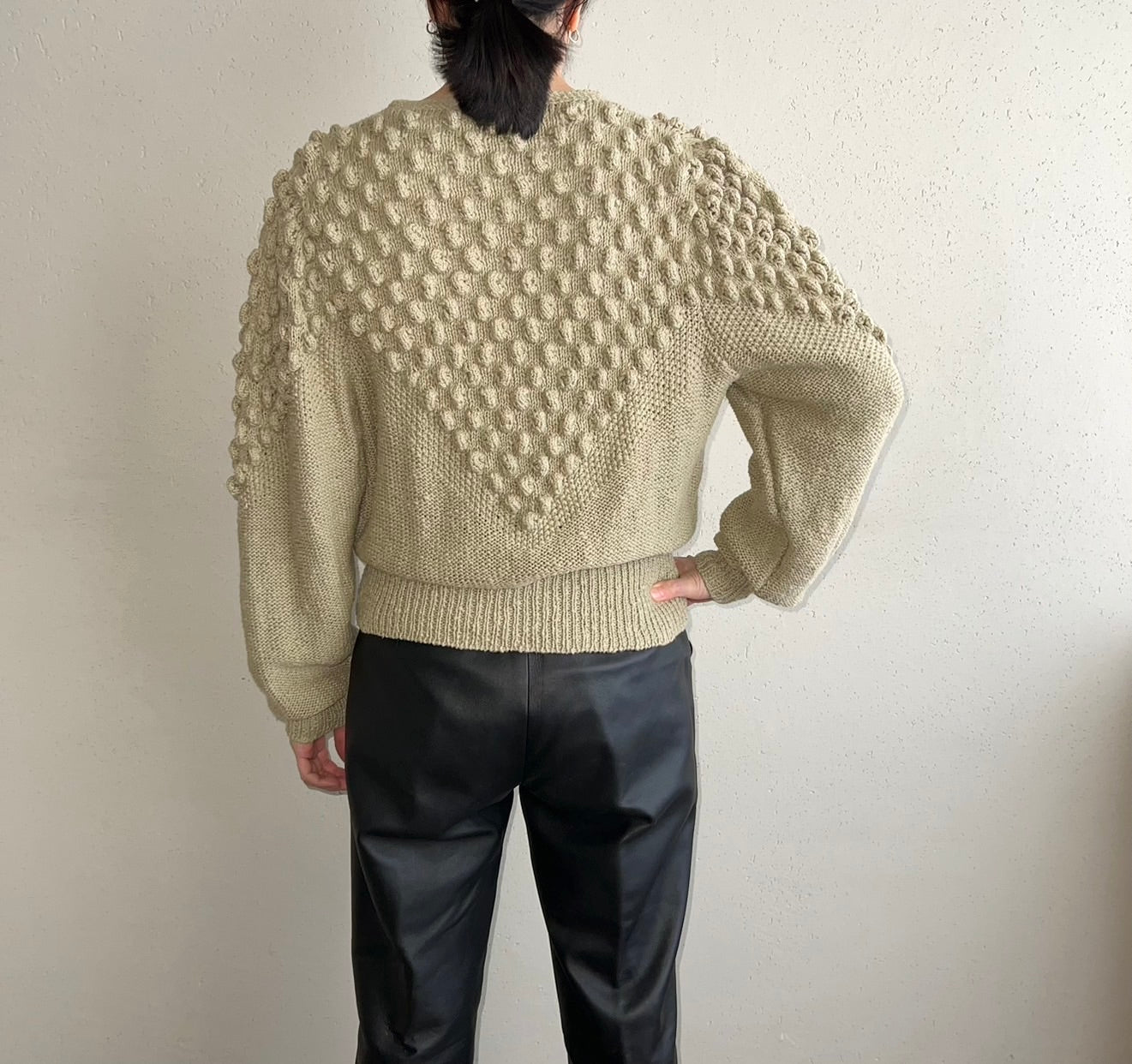 90s EURO Linen Knit Cardigan