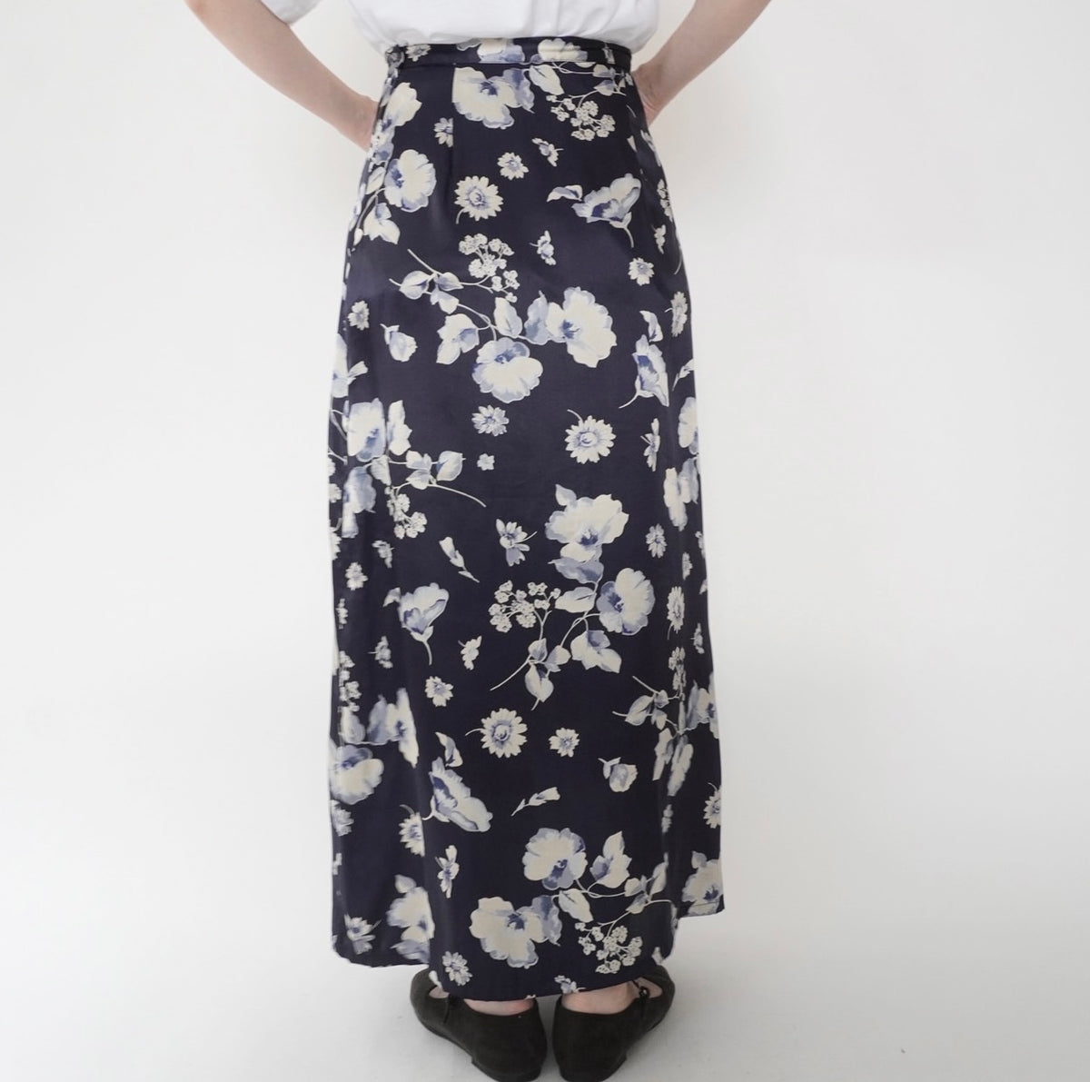 90s Floral Print Skirt