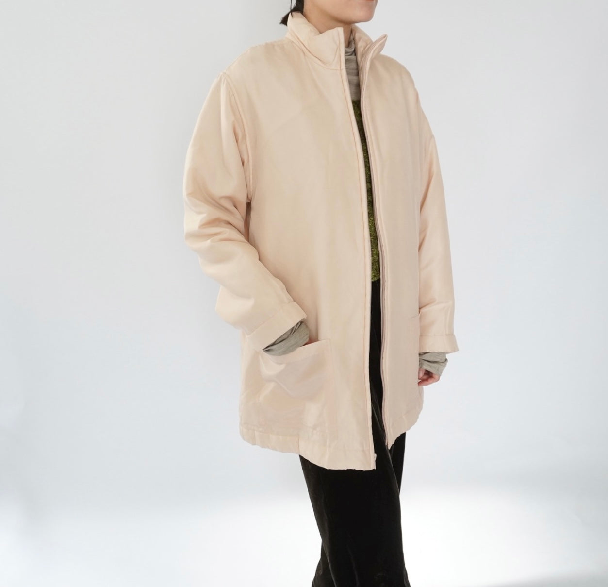 90s Silk Puffer Jacket