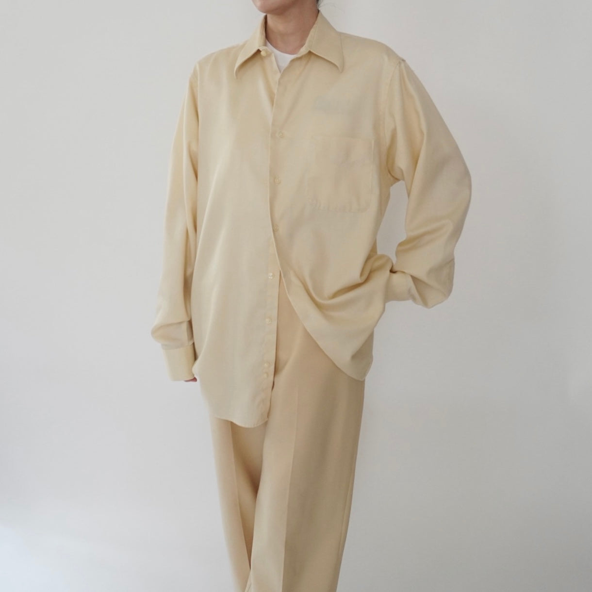 "Geoffrey Beene" Cream Shirt