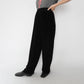 90s Black Velour Pants Made in USA