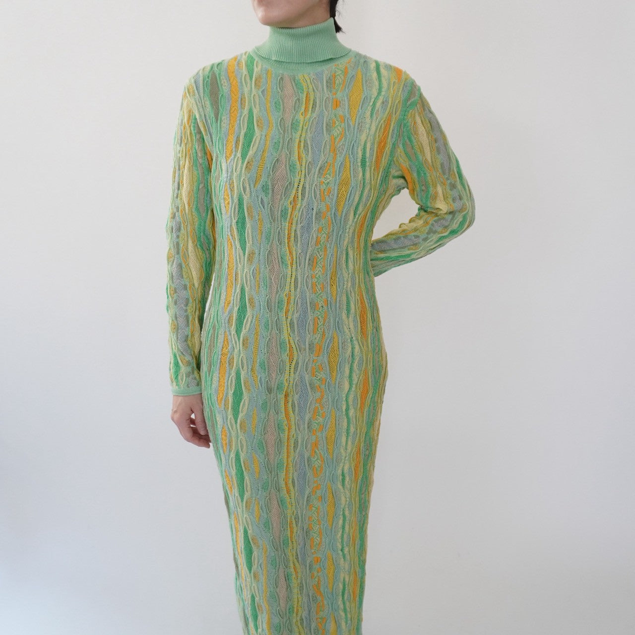 80s Design Cotton Knit Dress Made in Australia