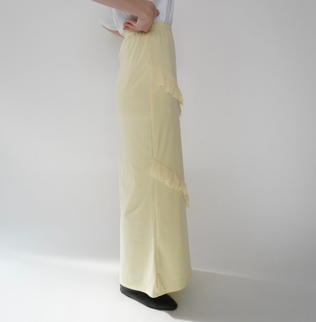 Ruffle Maxi Skirt