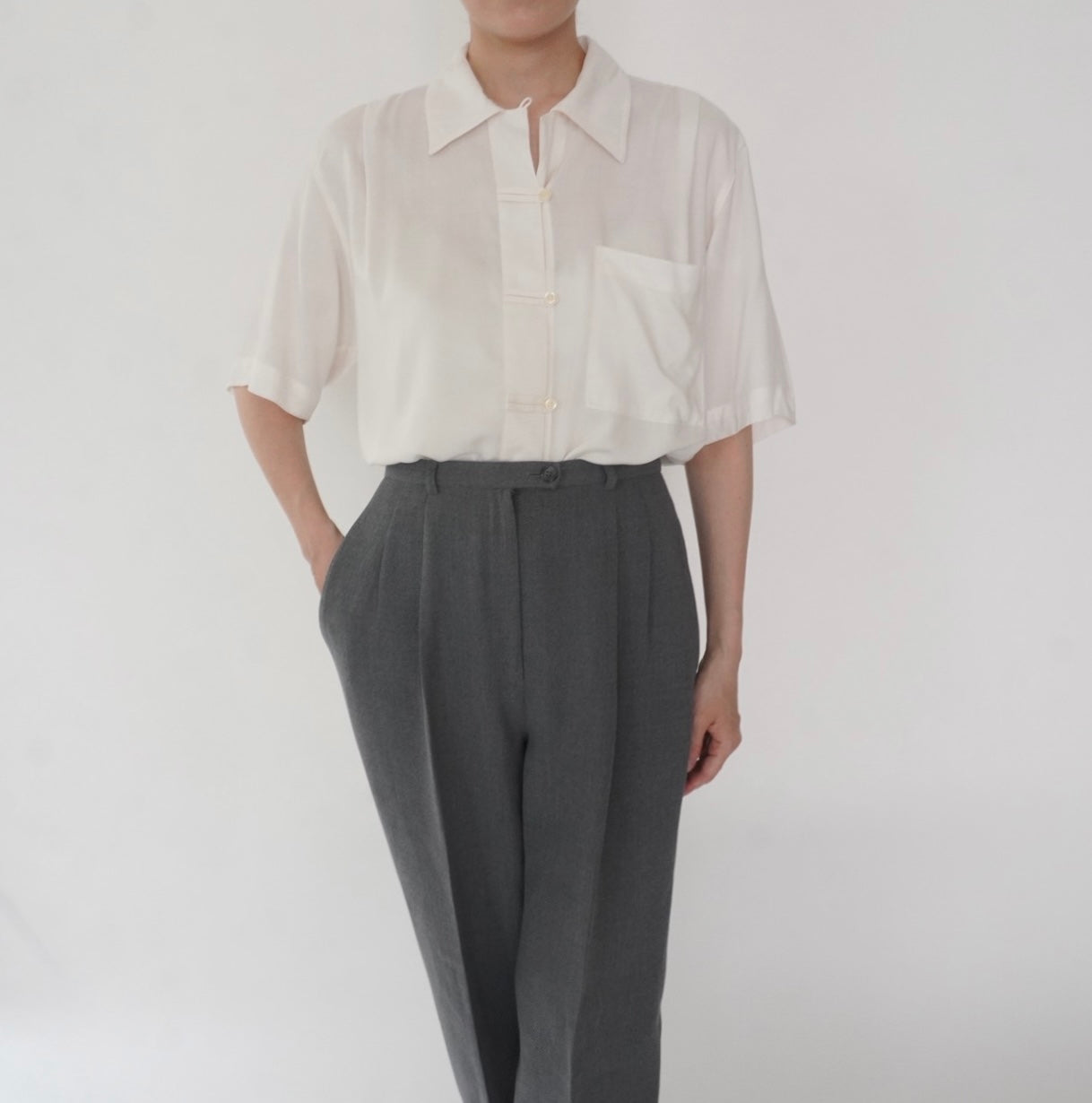 90s Design Rayon Shirt