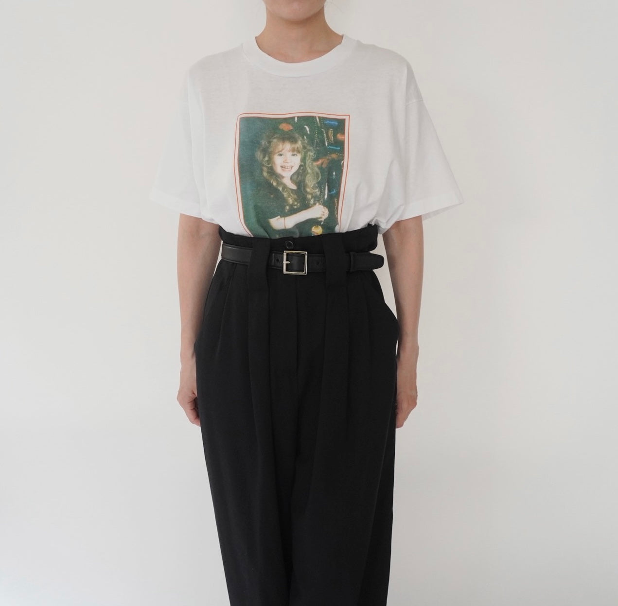 90s Photo Printed T-shirt Made in USA