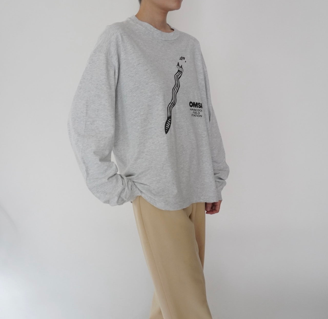 90s Printed Long Sleeves T-shirt Made in USA