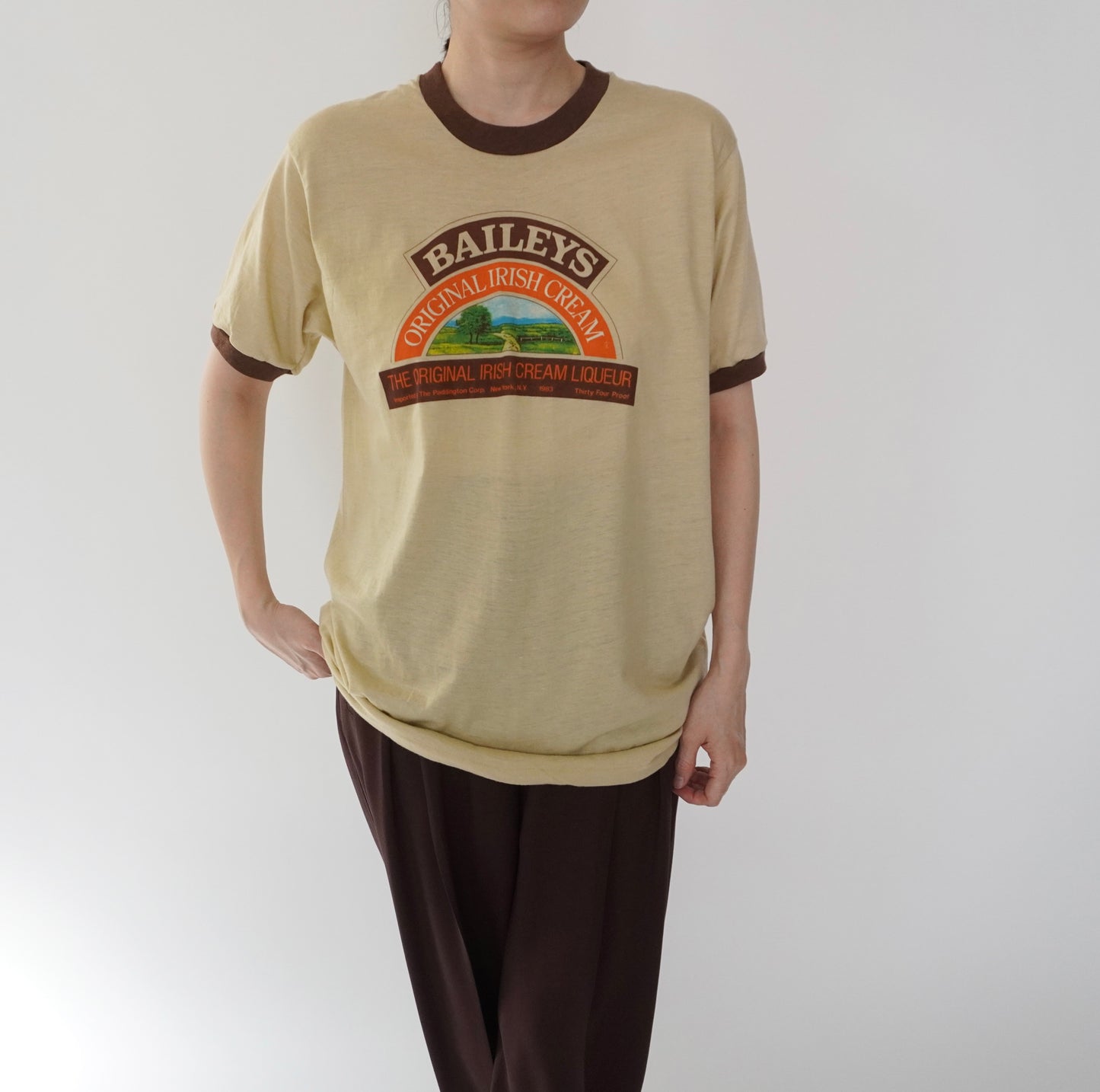 80s"BAILEYS" Printed T-shirt Made in USA