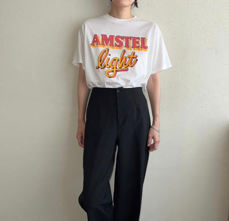 80s "AMSTEL Light" Printed T-shirt Made in USA