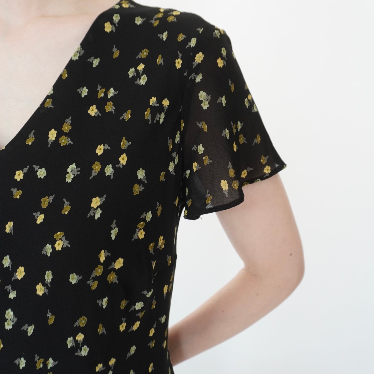 90s EURO Printed Dress