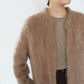 80s Mohair Long Cardigan,Light Coat