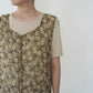 90s Floral Print Sheer Dress