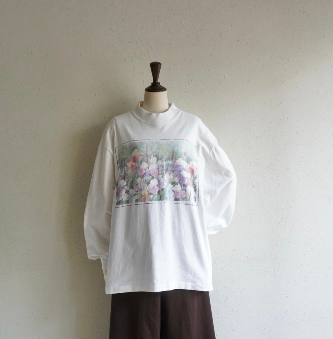 90s"Judy Buswell"  Printed Long Sleeves T-shirt Made in USA