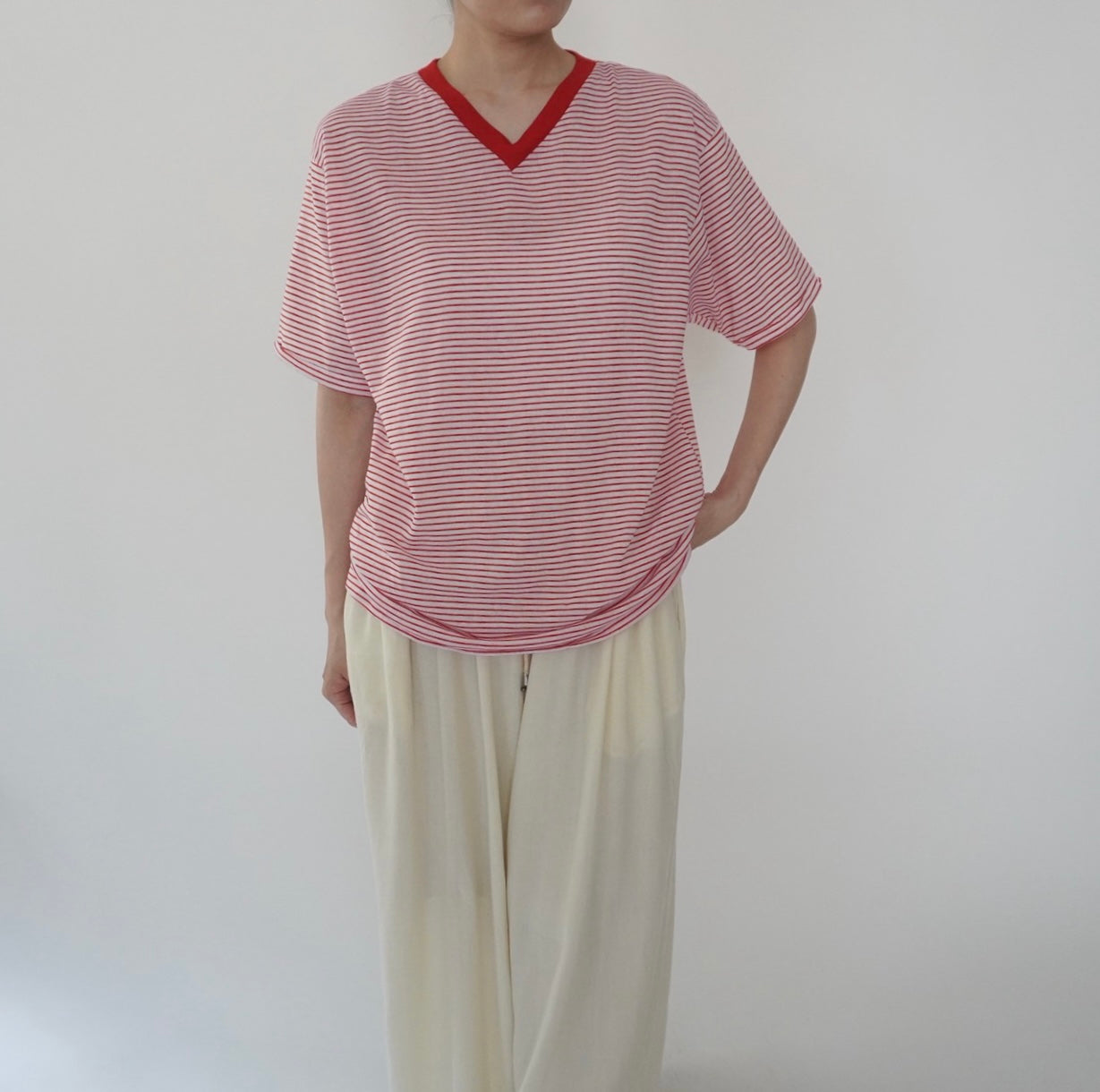 90s Striped T-Shirt Made in USA
