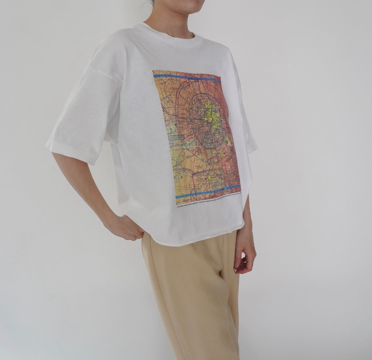 90s Printed Cut Off T-shirt Made in USA