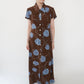 90s Printed Maxi Dress Made in USA