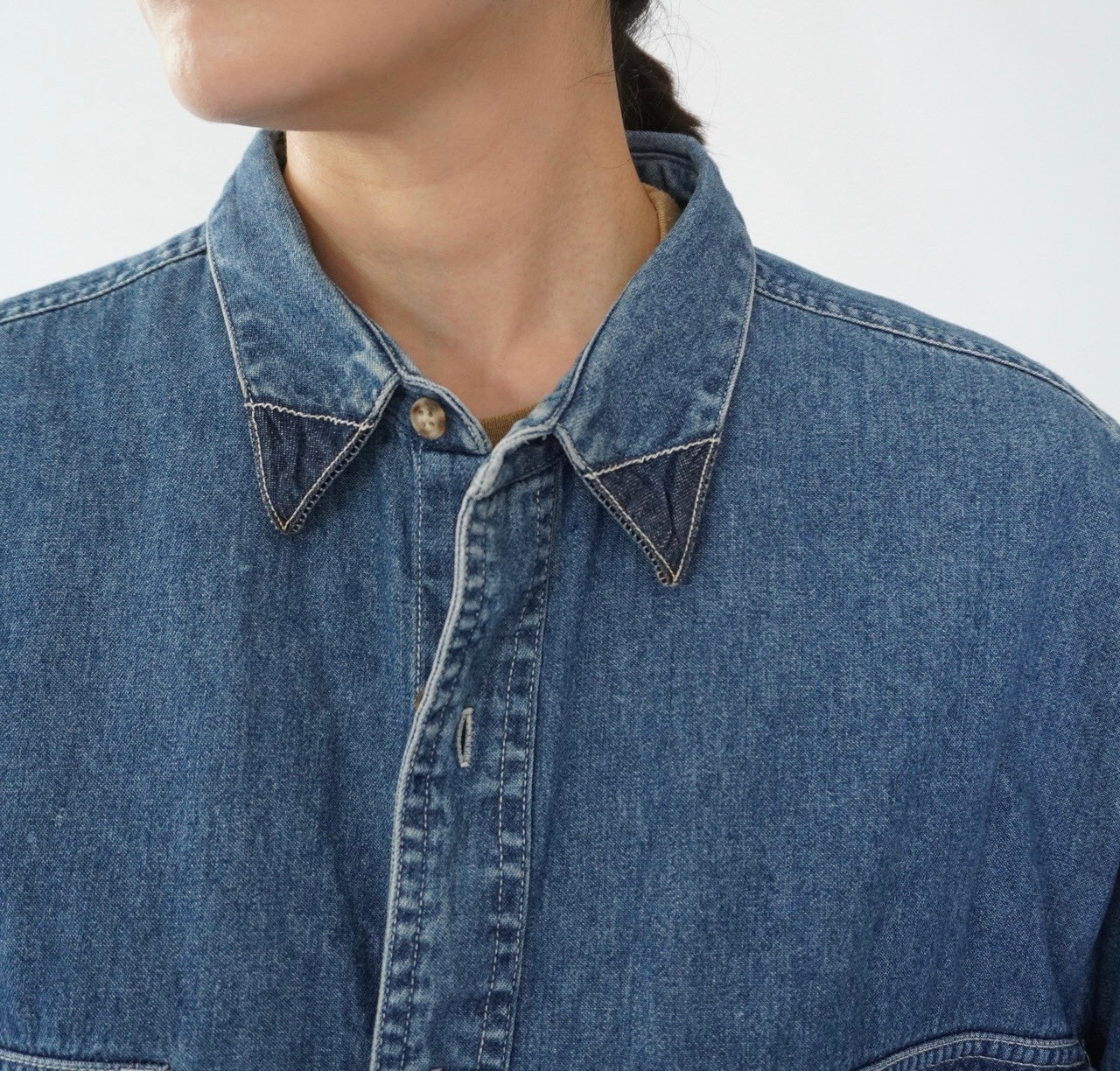 80s "BANANA REPUBLIC ”Safari & Travel" Denim Shirt