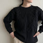 90s Black Design Knit