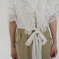 80s Lace Design Blouse