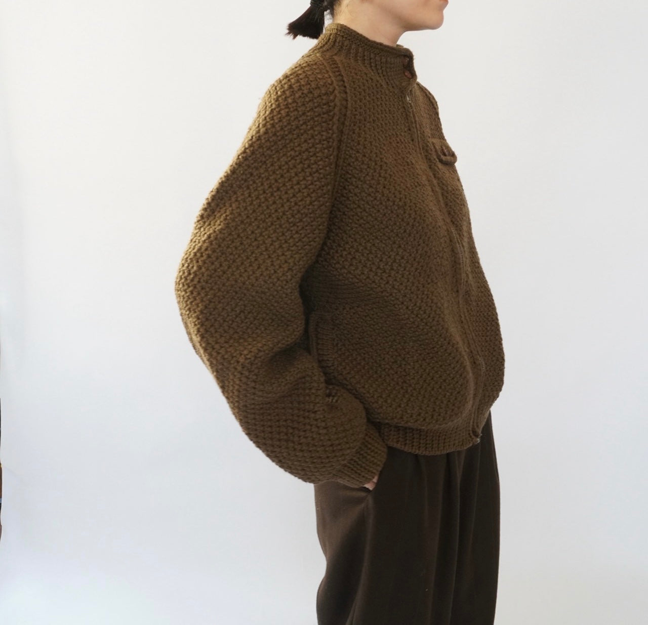 80s EURO Knit Jacket,Cardigan
