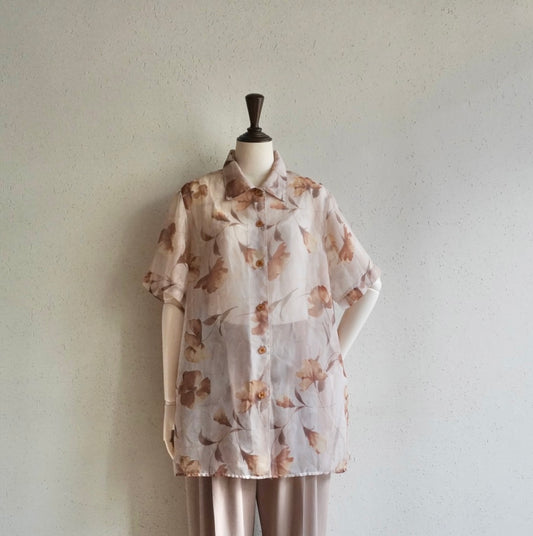 90s Sheer Shirt Made in USA