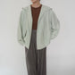 90s Linen×Silk Hoodie Jacket