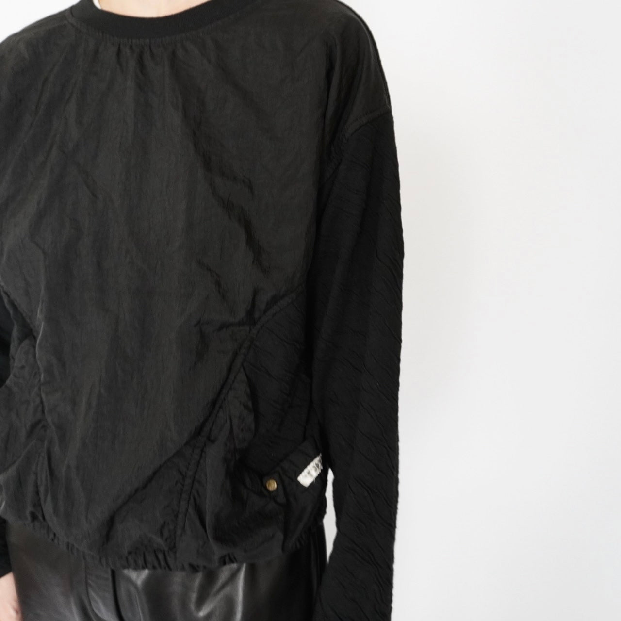 90s Nylon×Cotton Top