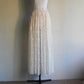 80s Lace Sheer Design Maxi Skirt