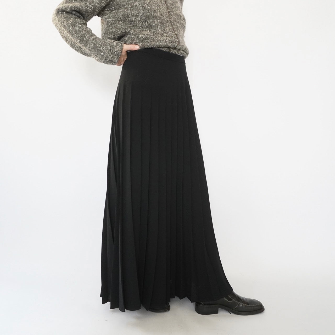 90s Maxi Pleats Skirt Made in USA
